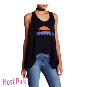 5/$25 Michelle by Comune California Black tank top small